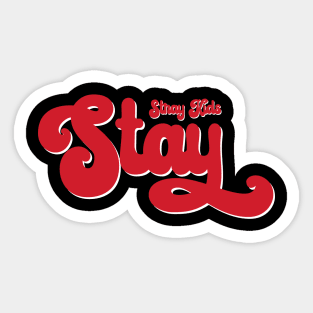 Stray Kids SKZ Stay swirl red typography Sticker